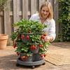 Novo Vaso de Flores Empilhável Torre Vertical Plástico Multi-camada Torre de Vasos de Jardim Para Morango Vegetal Estrutura Cultivo