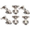 3 Sets Hinges for Office 2Stage Hydraulic NickelPlated 4Hole Large Bend A2202C