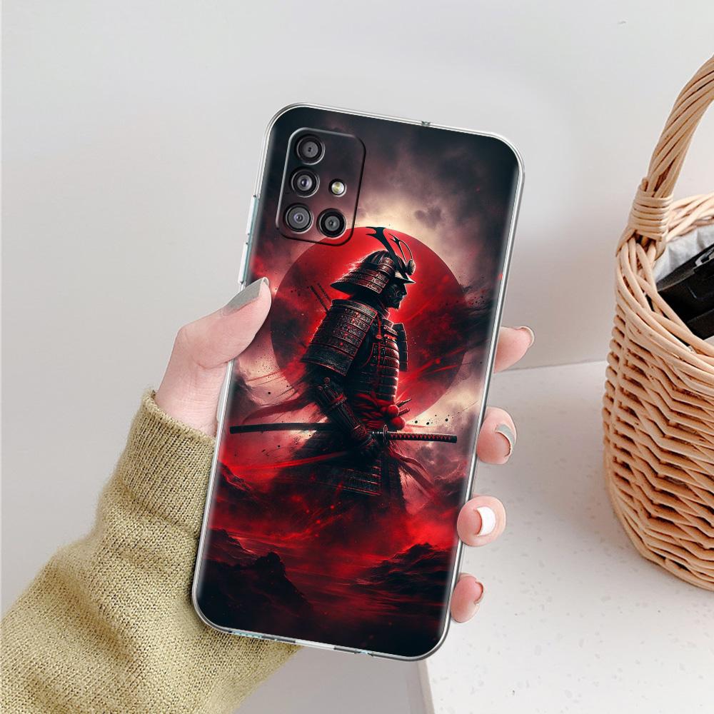 Case For Samsung A15 A13 A35 A55 A51 A71 A41 A31 A21S A03S A05 A17 A23 A25 A33 A53 A73 5G A07 4G Cover Japanese Bushido Samurai