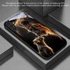Jin Daxiao Löwenmuster Glas Handyhülle geeignet für Samsung Galaxy S26 S25 S24 S22 S21 S20FE/Ultra/Plus Anti-Drop-Rückabdeckung