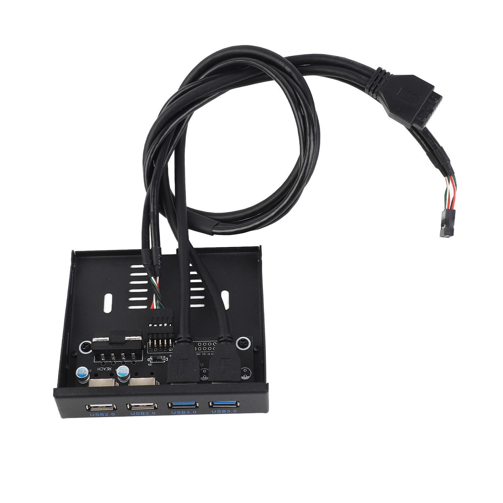 

3,5-дюймовый USB3.0 концентратор на передней панели, высокоскоростной, 4 порта, внутренний комбинированный адаптер-кронштейн для ПК, настольный компьютер 3,5