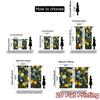 2pcs, 2D FLAT PRINTING Curtains (Without Rod) Lemon Blossoms Creative Modern Curtains Versatile Polyester Curtains Decorations