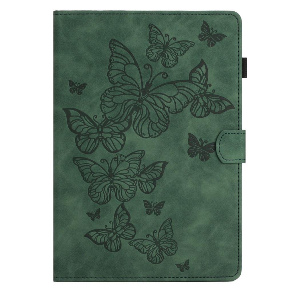 3D Embossing Butterfly Leather Wallet Case for IPad Pro 11 2021 Air4 Air5 AIR1 Air2 Mini6 1 2 3 10.2 10.5 Inch Cards Solt Cover