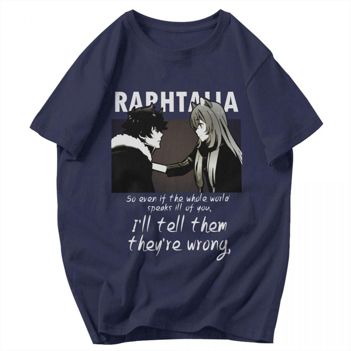 

Men T Shirt The Rising Of The Shield Hero Anime Cotton Y2K Graphic Anime Unisex Clothes T Shirts 4XL