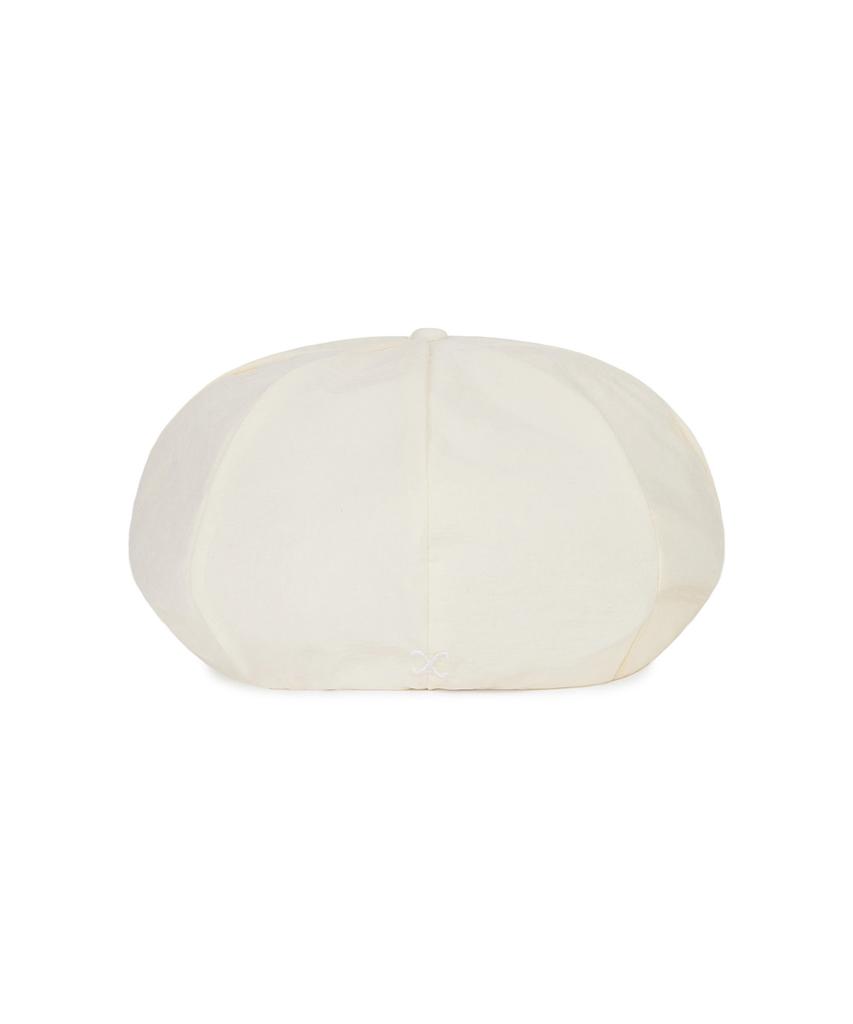 Bajal Va Curved Logo Easy Fit Newsboy Cap Cream