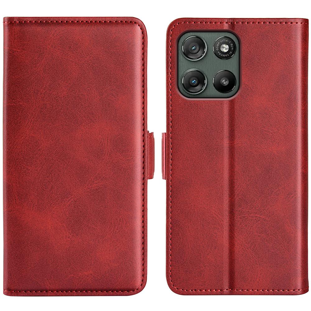 For Motorola Moto G67 Power 5G Case Calf Texture Leather Wallet Phone Cover