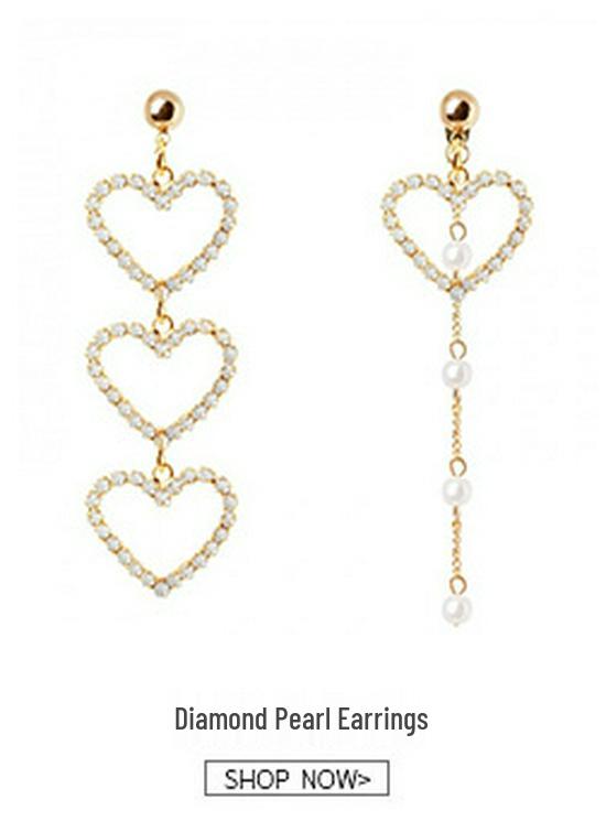 Elegant Pearl & Diamond Stud Earrings - Ode to Joy Liu Tao Style