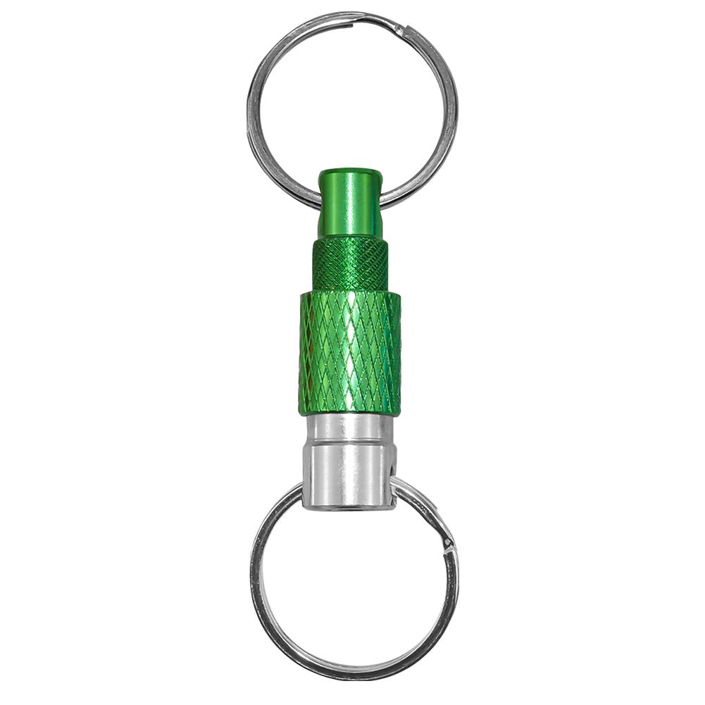 Aluminum Alloy Quick Release Swivel Keychain Detachable Pull Apart Metal Keychain Dual Split Keychains EDC Tool EDC Outdoor Tool