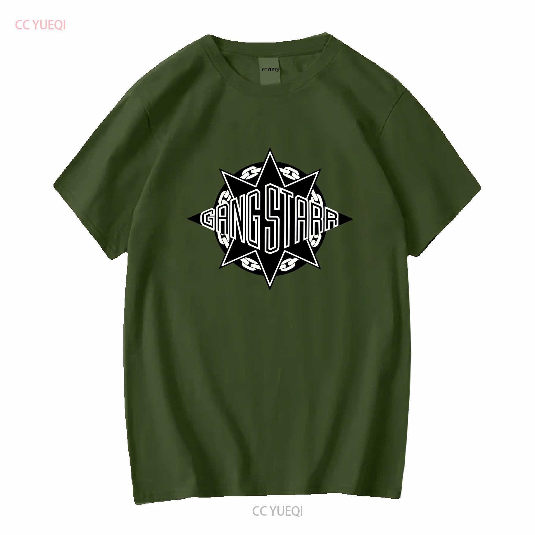 

Gangstarr Logo T shirt 1990 Hip Hop tee long or short sleeves vintage Washed Stretched designer clothes Unisex homme streetwear L