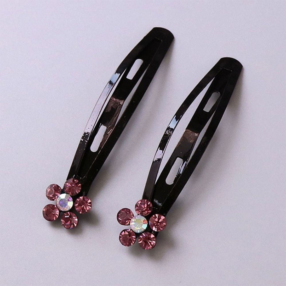 Crystal Hair Pins Hairgrips Black Hair Clip Barrettes for Kids Girls Hair Accessories Headwear
