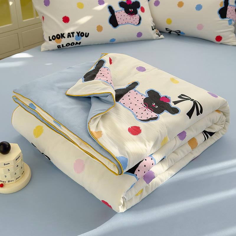 Class A Double Layer Soybean Fiber Quilt for Mothers & Babies - Lightweight Children's Summer Air Conditioning Quilt