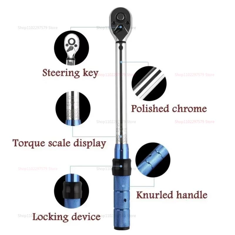 Digital Torque Wrench 3/8 10-60Nm Automotive Ratchet Socket Spanner Accuracy ±3% Mechanical Workshop Tool for Drive Vehicles Ca