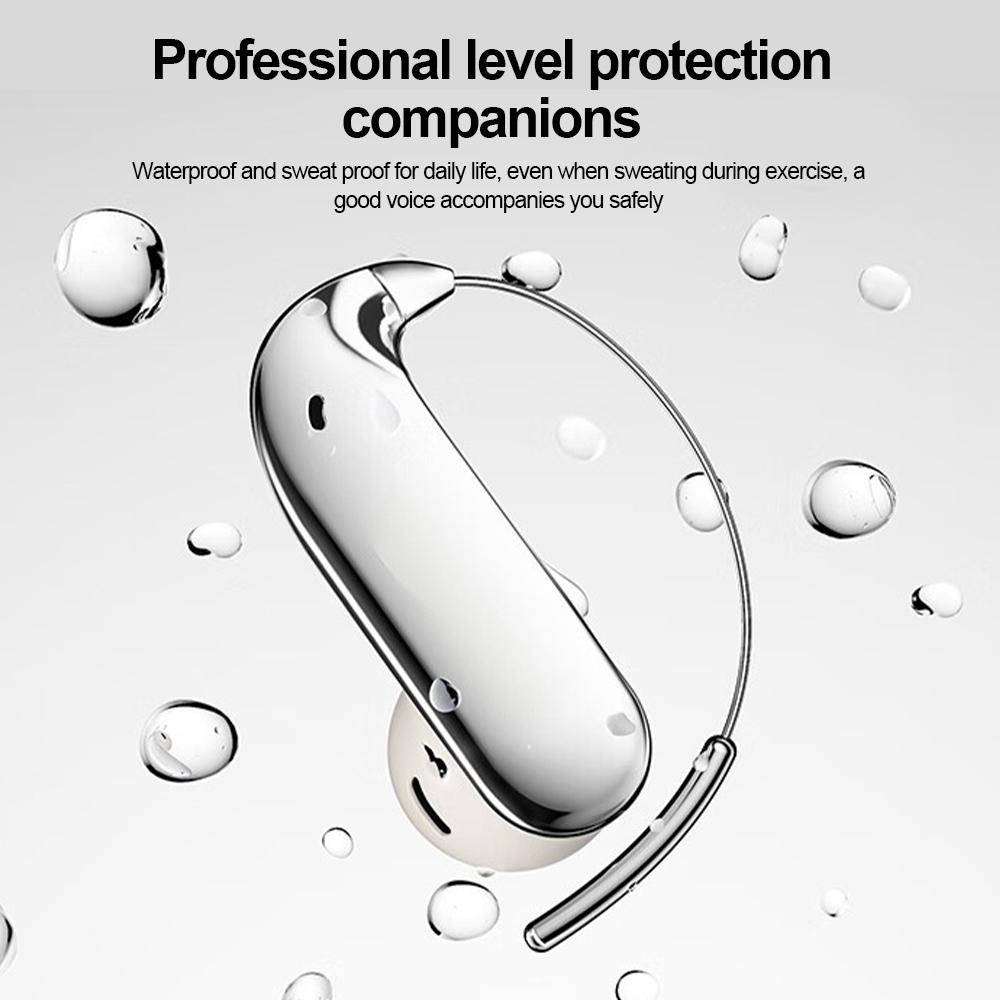 Kabellose Bluetooth 6.0 Ohrhörer Ohrbügel Ohrstöpsel Wasserdichte Sportkopfhörer HiFi Stereo Geräuschunterdrückung Headsets für Telefon