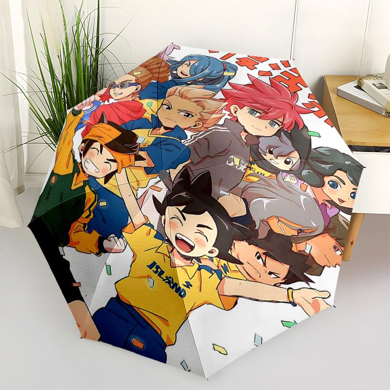 

1pc Island Anime Characters Outdoor Umbrella - Automatic Opening/Closing, Portable 3-Fold Design with 8-Bone Iron Frame - Perfect Gift for Fans, Tra