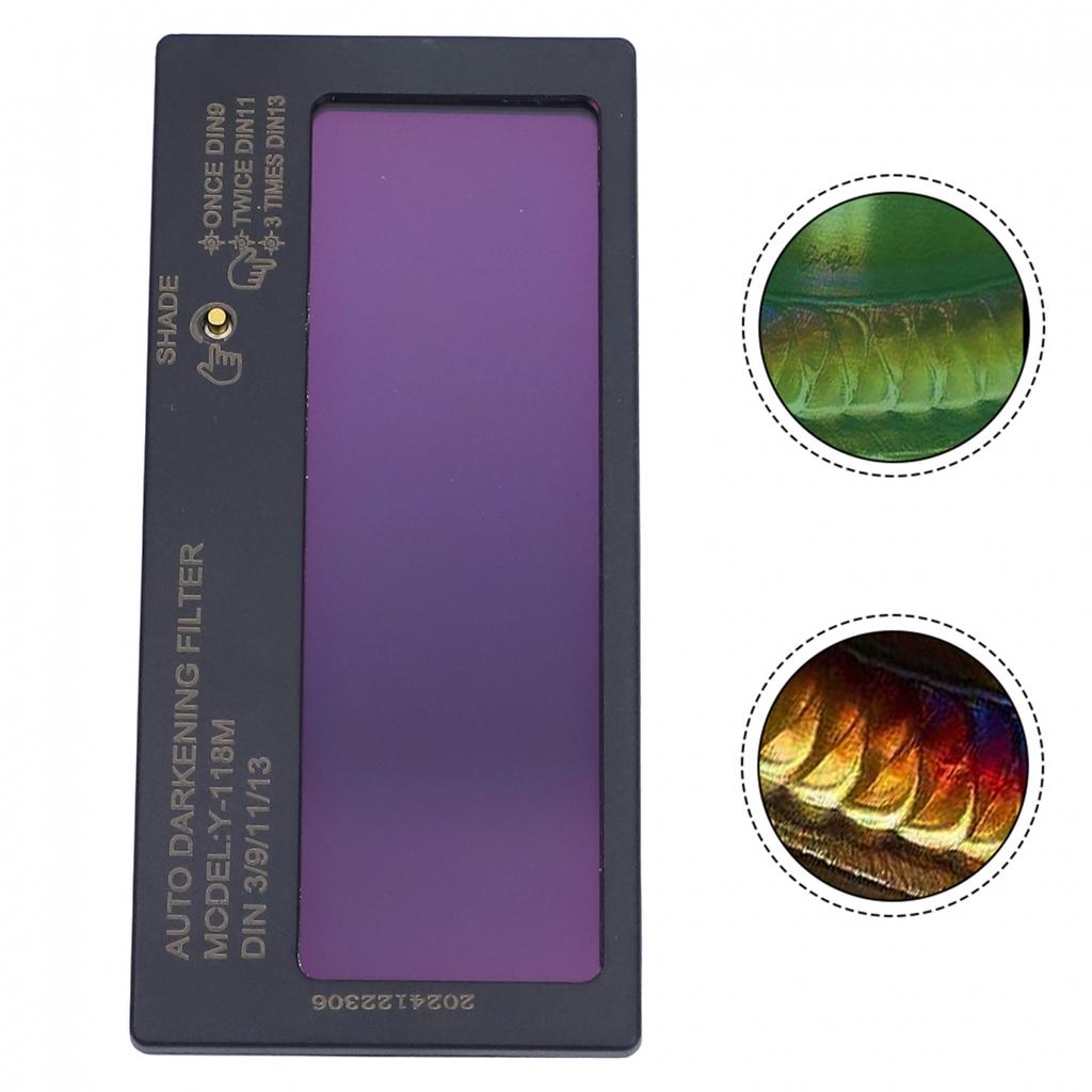 Automatic Dimming Welding Lens with High Transmittance and Sensitivity Probe