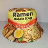 Lamian Noedels bedrukte vissershoed voor mannen en vrouwen buiten zonbescherming hoed voor lente en zomer zonbescherming verstelbaar