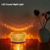 Creatively LED Crystal Table Lamp RGB USB Light Touch Projection For Home Bedroom Atmosphere Light Decoration LED Night Light