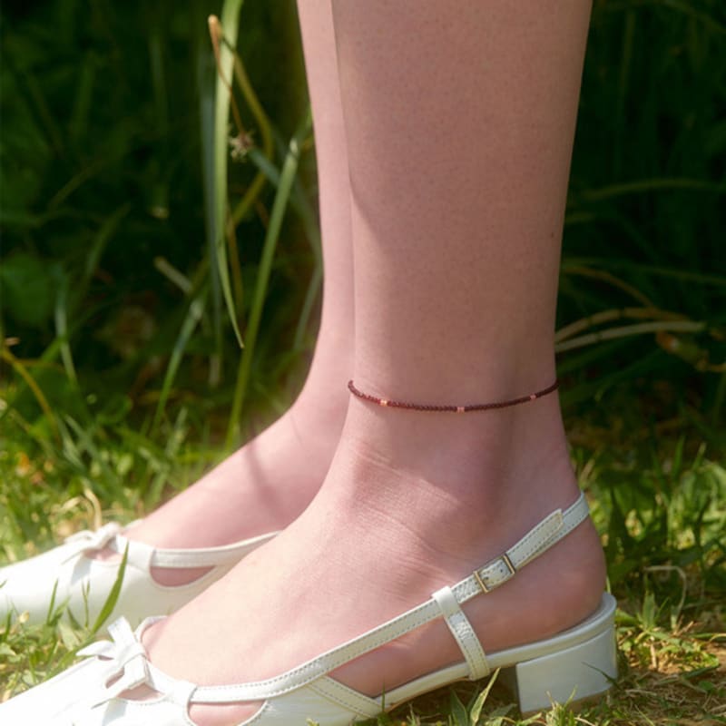 LOVE ME MONSTER Deep Flower Anklet (L242MAK030)