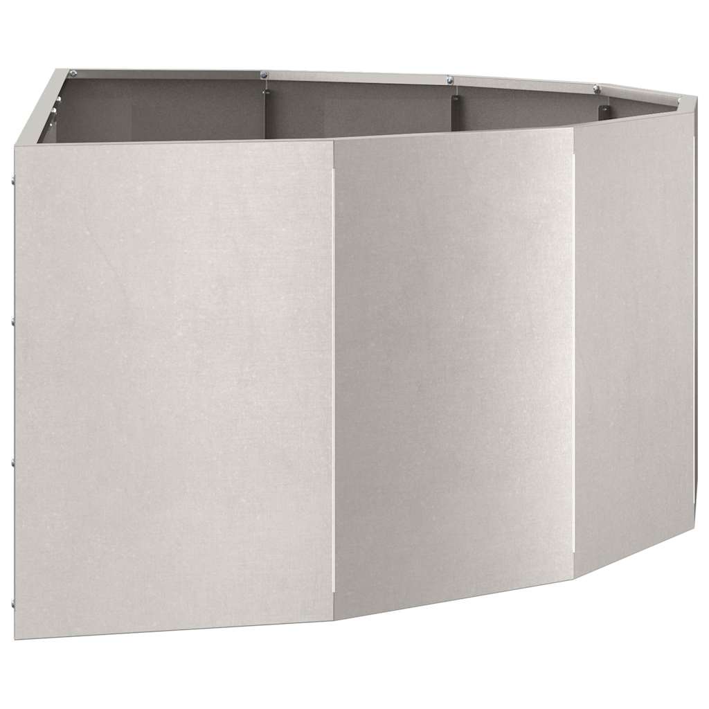 Plant Pot Silver 120 X 60 X 35 Cm Stainless Steel