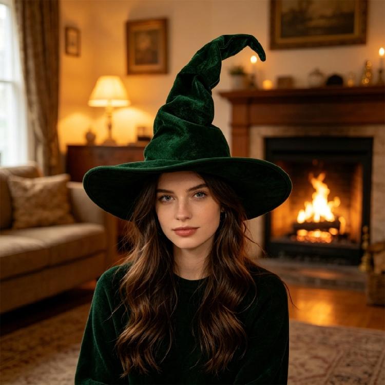 Halloween Kopfschmuck Hexenhut Cosplay Magisches Festival Kappe Elegante Faltbare Zaubererhut Bekleidungszubehör