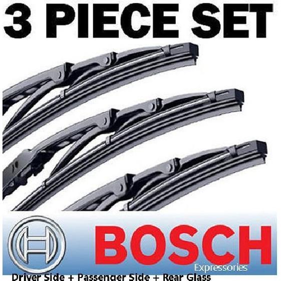 Set of 3 Bosch Wiper Blade Left + Right + REAR For 2000-2006 Chevrolet Tahoe