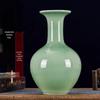 Green Glaze Antique Chinese-style Jingdezhen Ceramic Vase for Flower Arrangement and Home Decoration