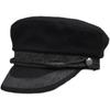 Adjustable Large Head Circumference Hat Men'S Woolen Hat Retro British Beret Women'S Flat Top Hat Large Size