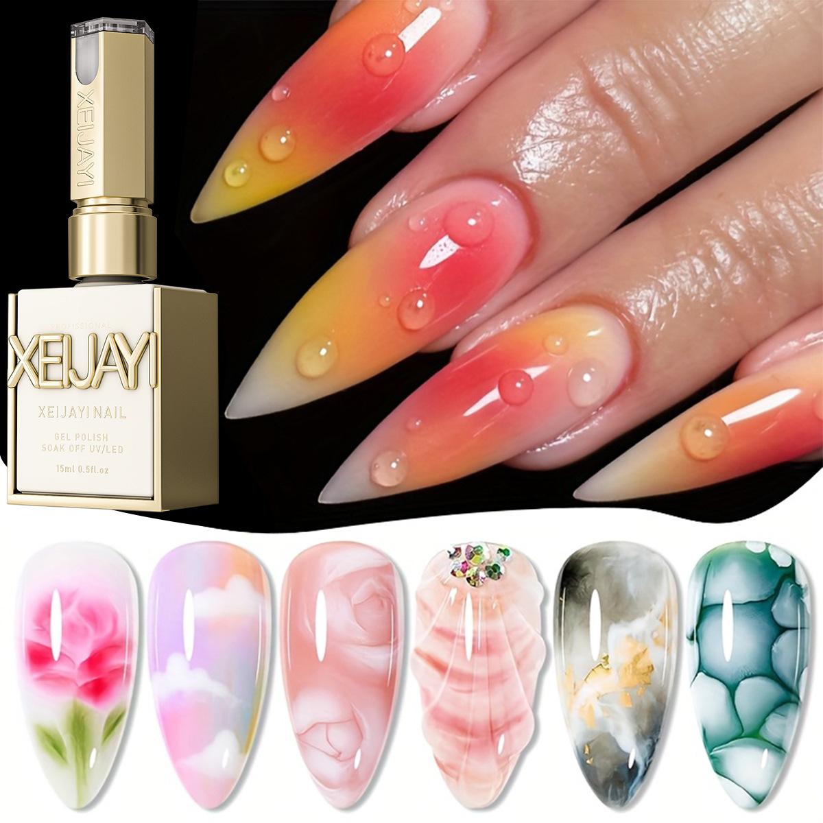 15ml Nail Blooming Gel, Blossom Spreading Effect Functional Gel, Easy to Apply for Nail Art Design Home Salon Manicure Pedicure