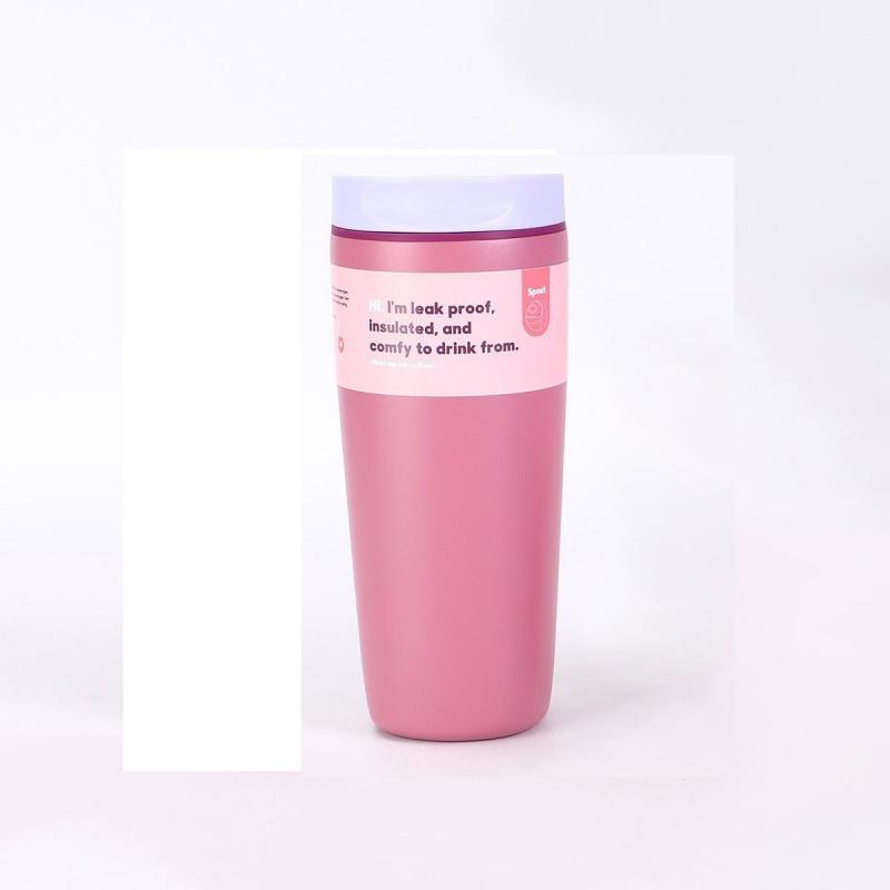 12/20oz Stainless Steel Vacuum Cup Coffee Cup Simple Fashion Men's & Women's Coffee Cup Outdoor Sports Portable Cup Couples Mugs