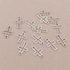 18/48Pcs/Lot Antique Bronze Silvery Cross Charms Hollow Pendants for DIY Jewelry Making