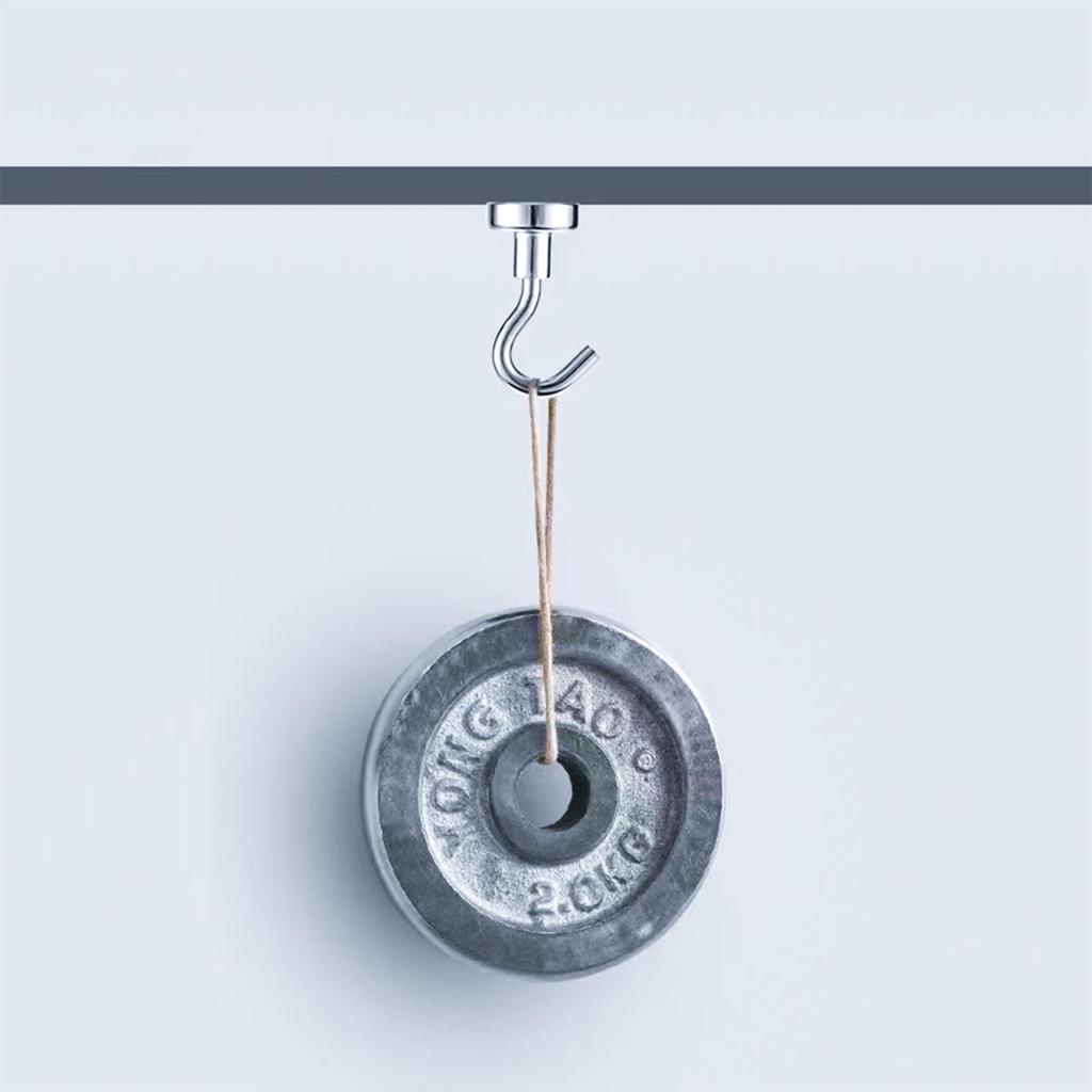No-Trace, No-Drill Multifunctional Magnetic Hooks for Storage