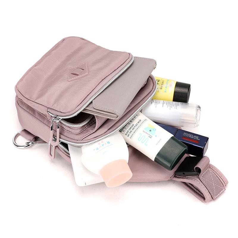 New fashion trend women's breast bag outdoor leisure mobile phone key messenger bag large capacity