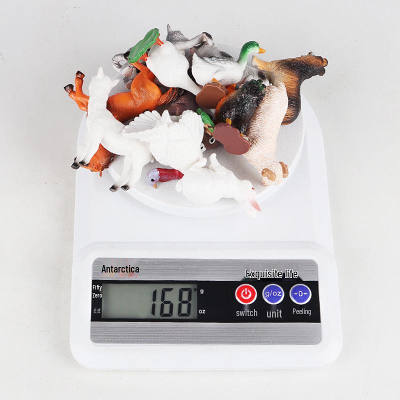 Mini Animal Model Set - Rooster, Duck, Goose, Pig, Rabbit, Dog, Horse, Sheep, Donkey, Cat, Alpaca Toys