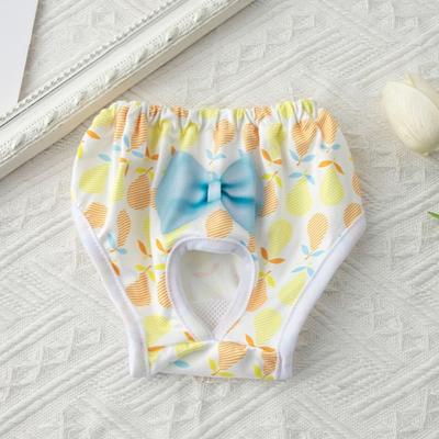 Dog Diapers Physiological Pant Vibrant Pattern Printed Breathable Comfortable To Wear Elasticity Dog Menstrual Pants Pet Princess Panties