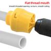 Kit Tarraxa para Tubos de PVC 1/2 Polegada 3/4 Polegada 1 Polegada Matrizes Tubo Matriz Redonda 4/6 Pontos Tubos de Plástico PVC Ferramentas Acessórios para Reparo de Encanamento