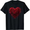 Liebesherz Grafik Herren Baumwoll-T-Shirt Atmungsaktiv Rundhals Lässiges Sommer-T-Shirt