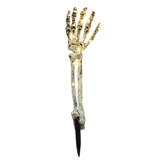 

Ручной светильник-призрак Модный водонепроницаемый шнур из медной проволоки Светящаяся рука-скелет для украшения Хэллоуина Светодиодный ручной светильник-призрак Призрачный ручной светильник бежевый