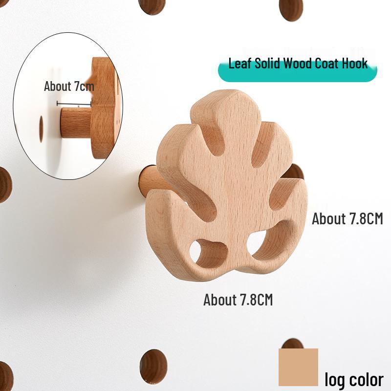 Woodworking Uncle Solid Wood Pegboard Hook for Clothes