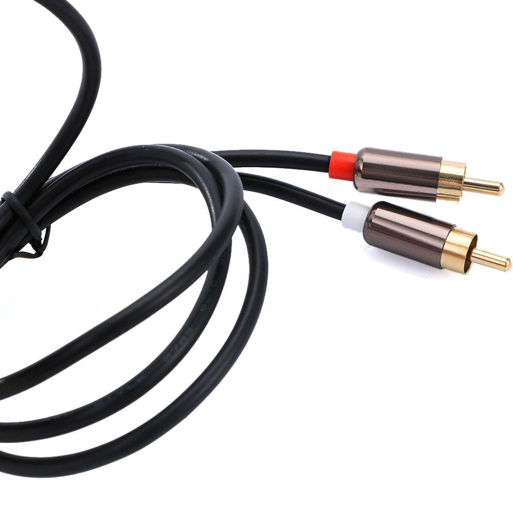 Computer TV Headphone RCA Male Amplifier 3.5mm Jack Splitter Audio Cable RCA Cable 3.5 To 2RCA