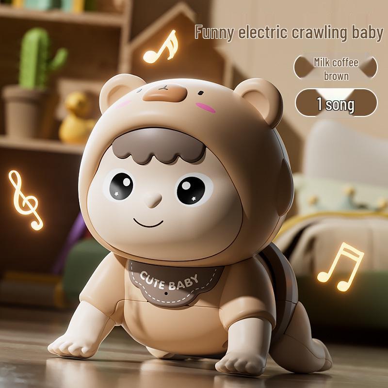 Electric Educational Baby Toys for Crawling & Head Lifting Practice - Ages 0-1