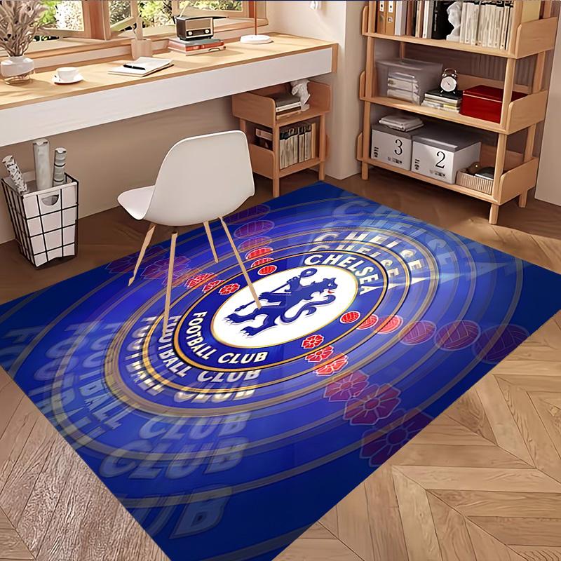 Football Club F.C Print Rug, Washable Floor Carpet, For Entryway Dorm Laundry Room Office Study, Home Decor Birthday Christmas Gift