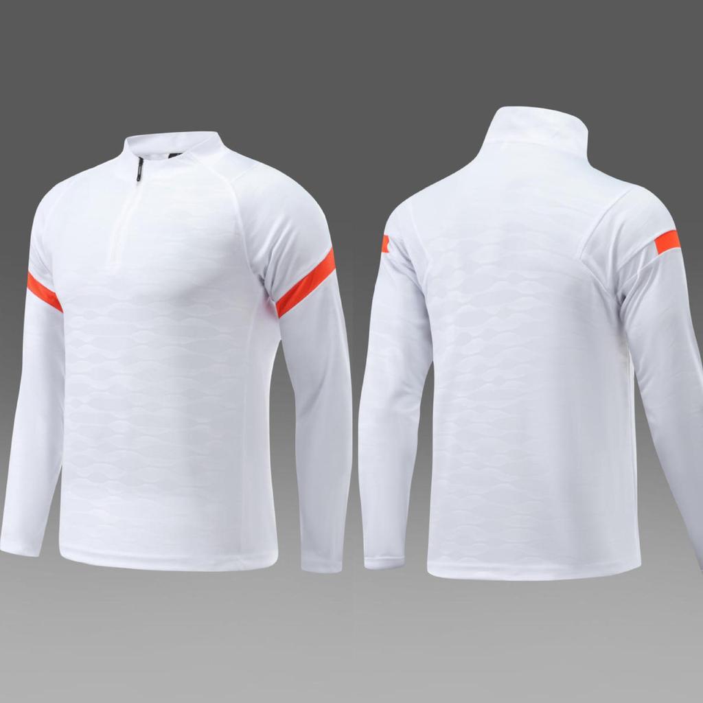 Parent-Child Spring & Autumn Jersey Sport Set: Long-Sleeve Half-Zip Training Suits for Men & Women