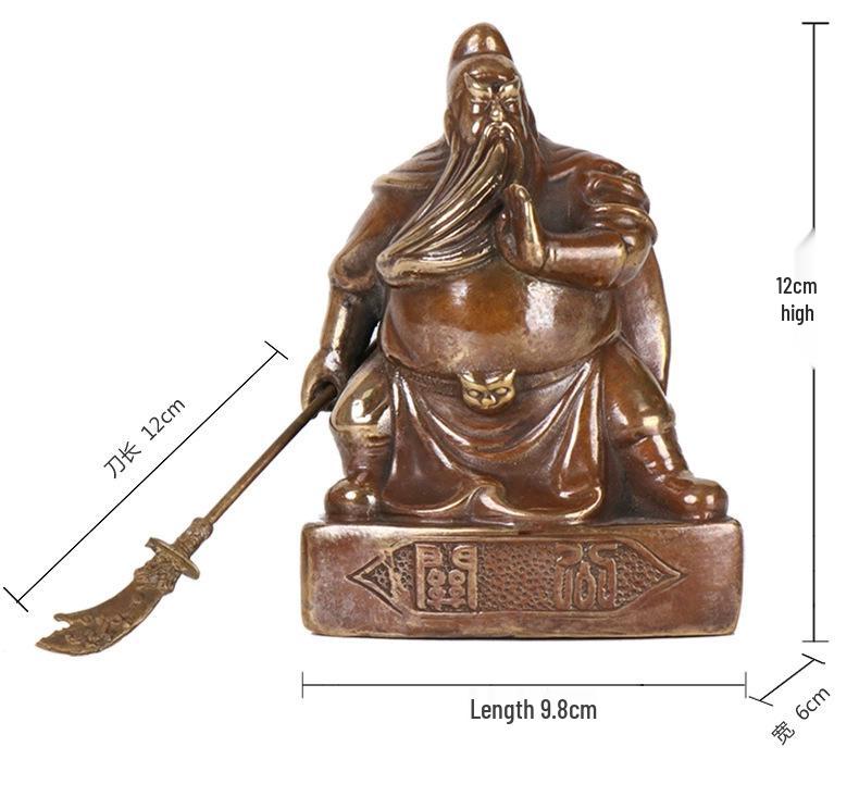 Wucai Copper Ornament of General Guan Yu