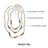 3Pcs/set Vintage Multi-layer Stone Beaded Necklaces for Women Fashion Jewelry Neck Accessories