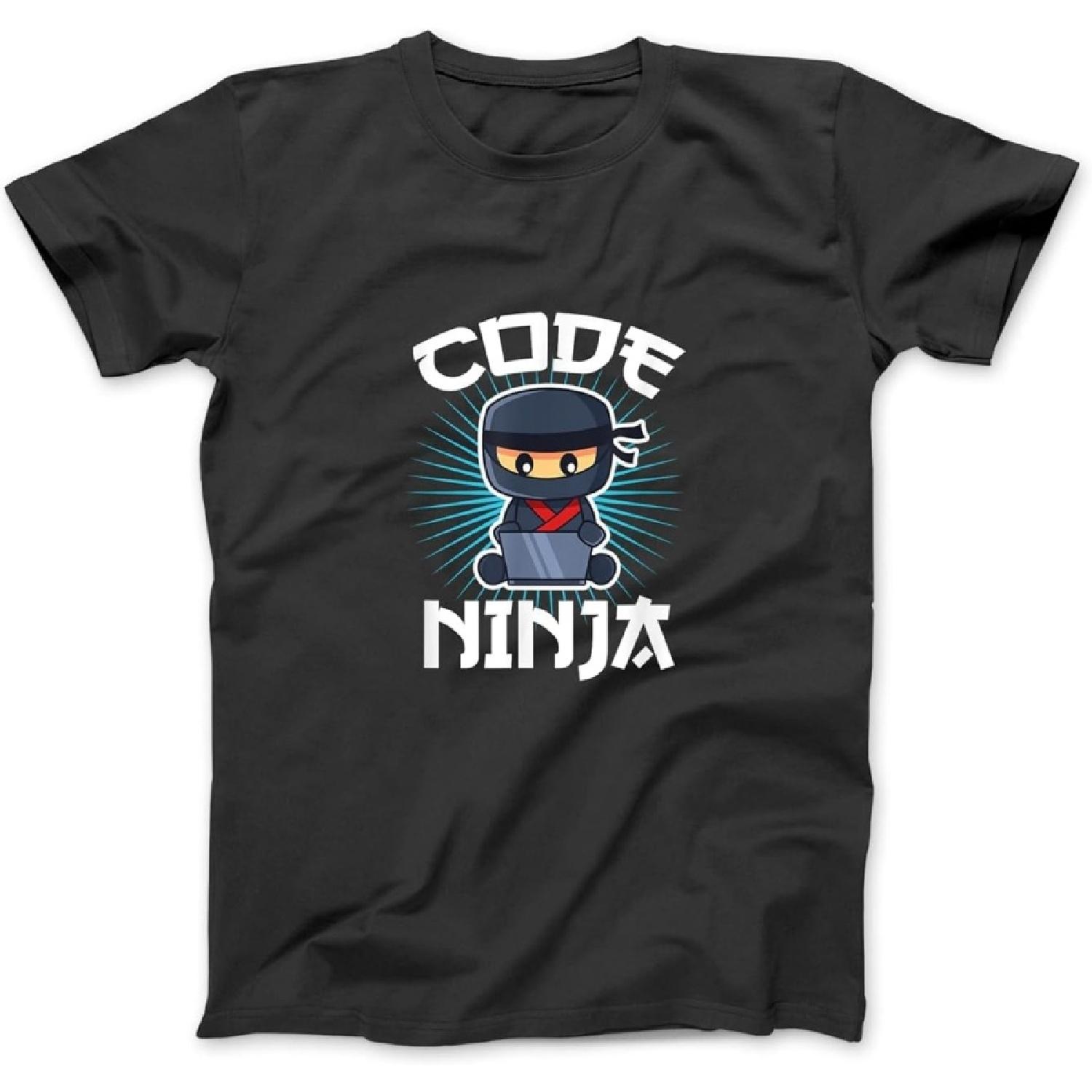 

Code Ninja Programmer Coder Computer Programming Coding T-Shirt, Sweatshirt, Hoodie for Men Women Kids Made in Canada Black XXXXXL різнокольоровий