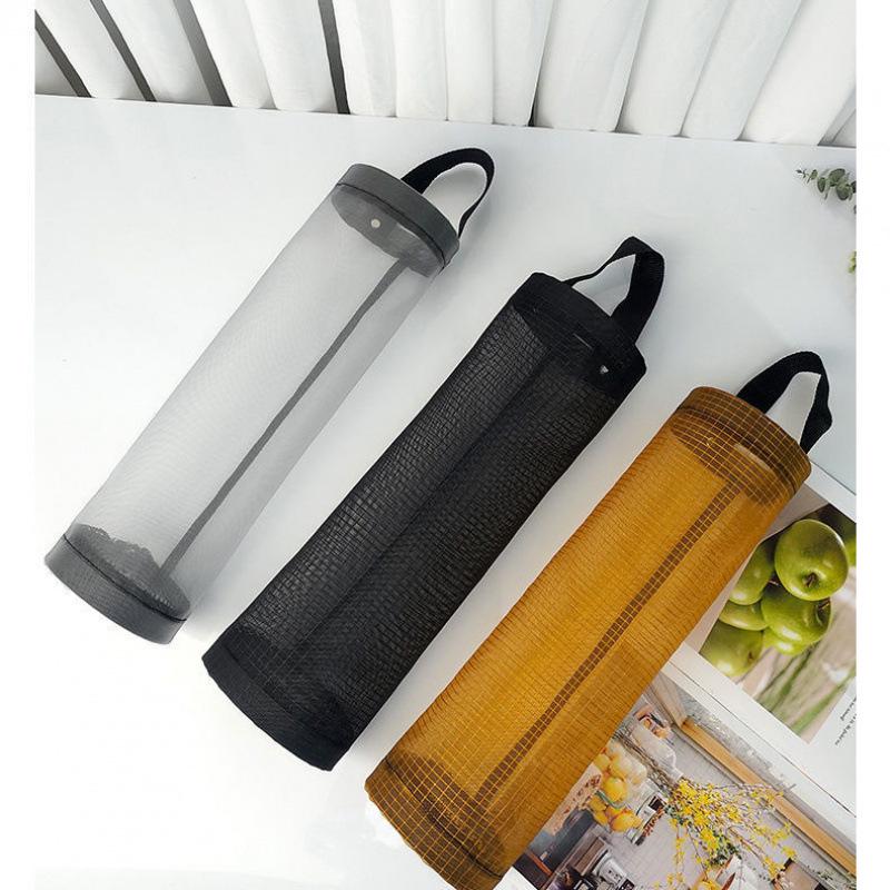 Wall-Mounted Multi-Purpose Storage Bag: Kitchen, Trash, and Shoe Cover Organizer