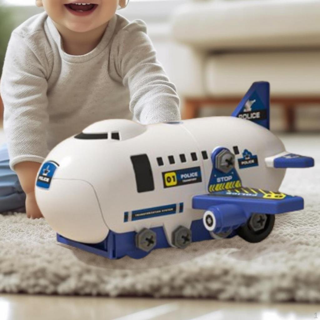 Airplane Toys Set Puzzle Creative Sensory Development Car Play Vehicle Aircraft for