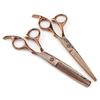 6.0 Inch Bronze Gold, Hair Scissors, Hair Scissors, Tooth Scissors, Bangs Scissors, Tooth Scissors, Thin