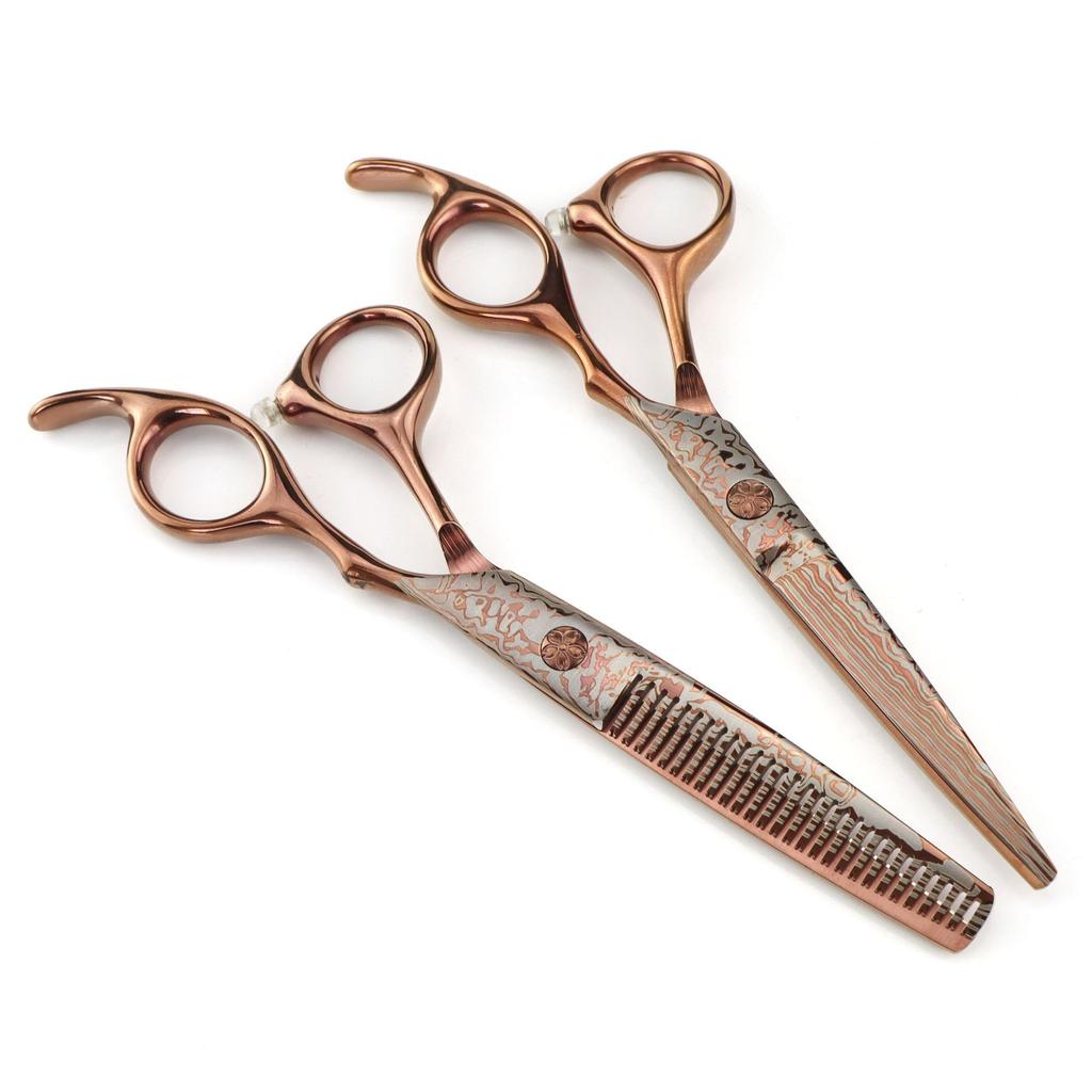 6.0 Inch Bronze Gold, Hair Scissors, Hair Scissors, Tooth Scissors, Bangs Scissors, Tooth Scissors, Thin
