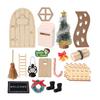 Doll House Christmas Scene Decoration Miniature Set 1/12 Scale Model Project Ornament 20PCS Festival Theme Accessories